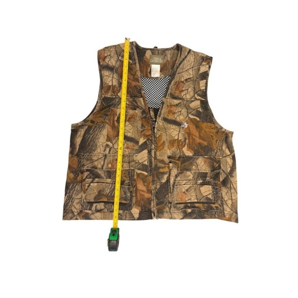 Vintage Camouflage Hunting Vest Mens Large Realtree Unlined - Picture 7 of 7
